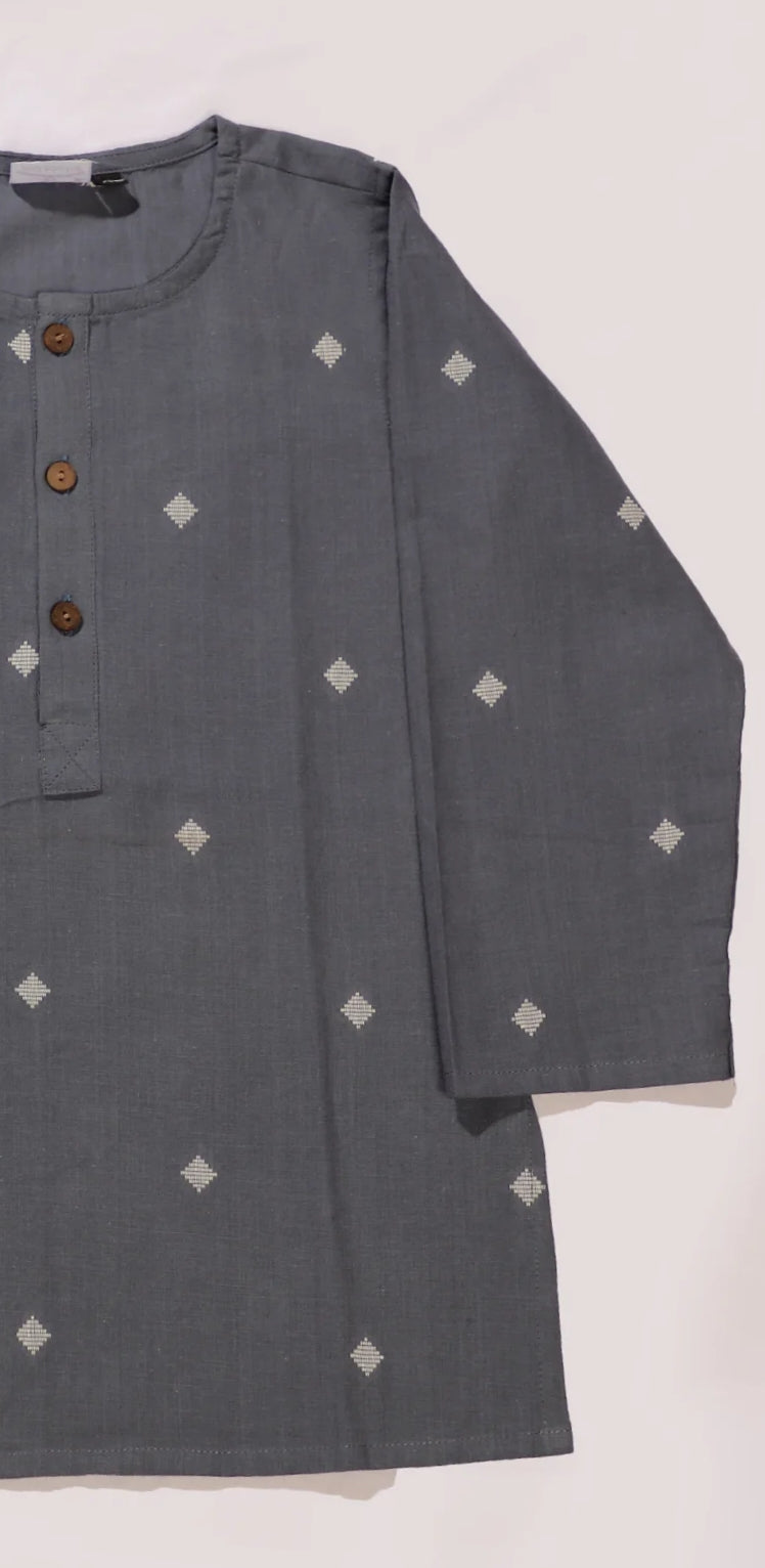 Ash grey south cotton kurta
