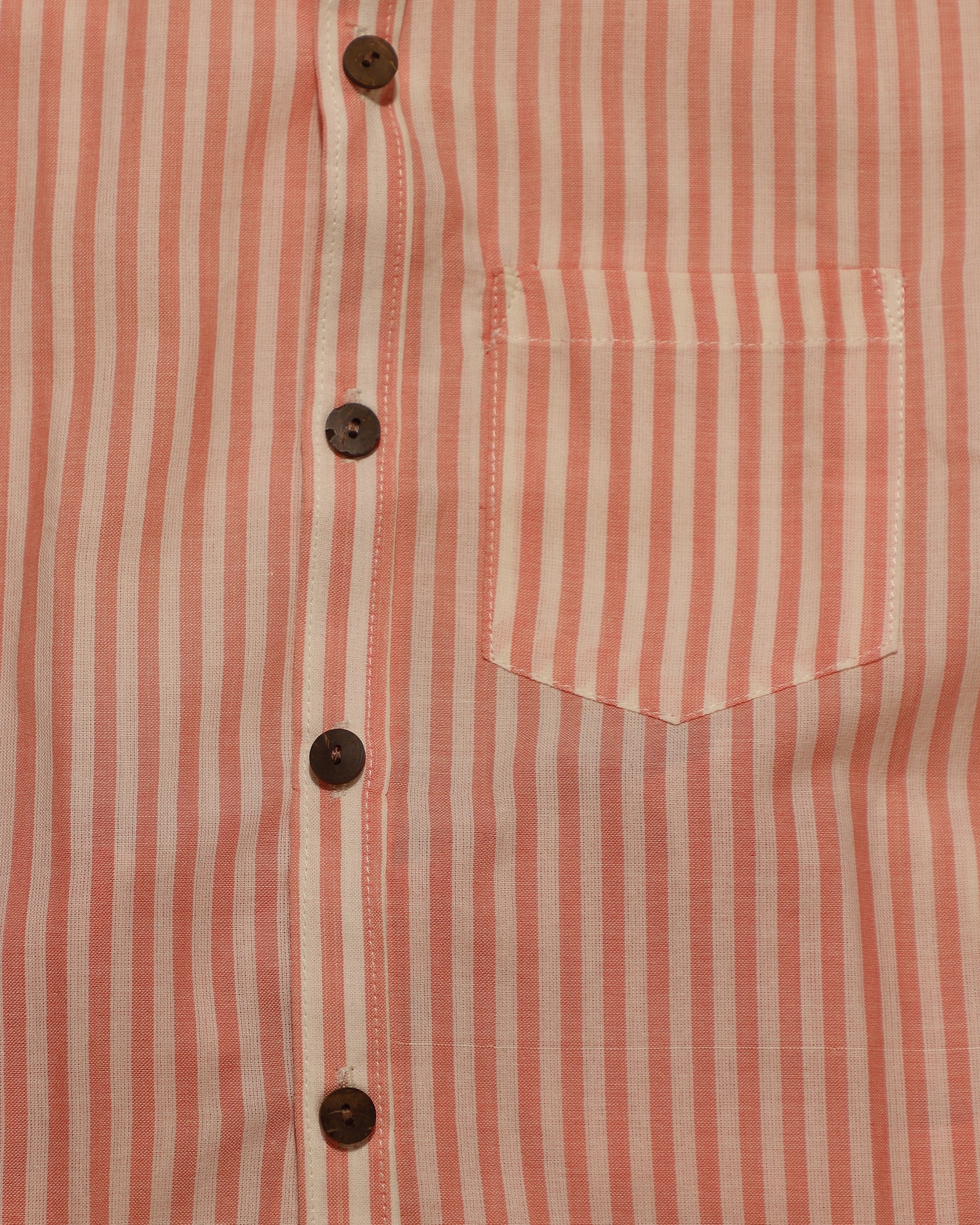 Peach Pink Stripes Co-ord Set
