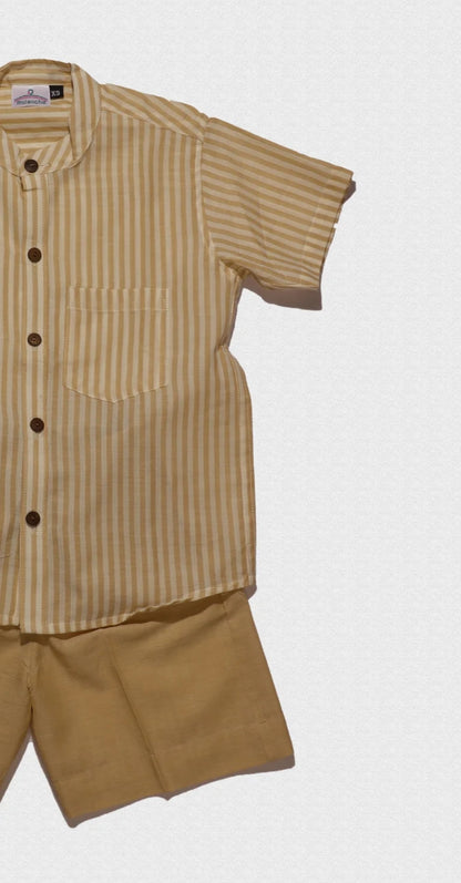 Light Apricot Stripes Co-ord set