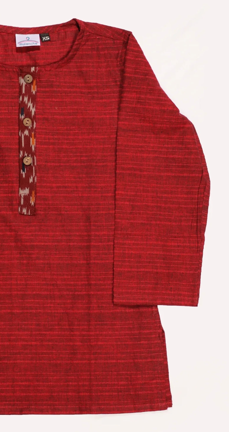 Crimson Red Kurta