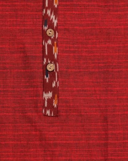 Crimson Red Kurta