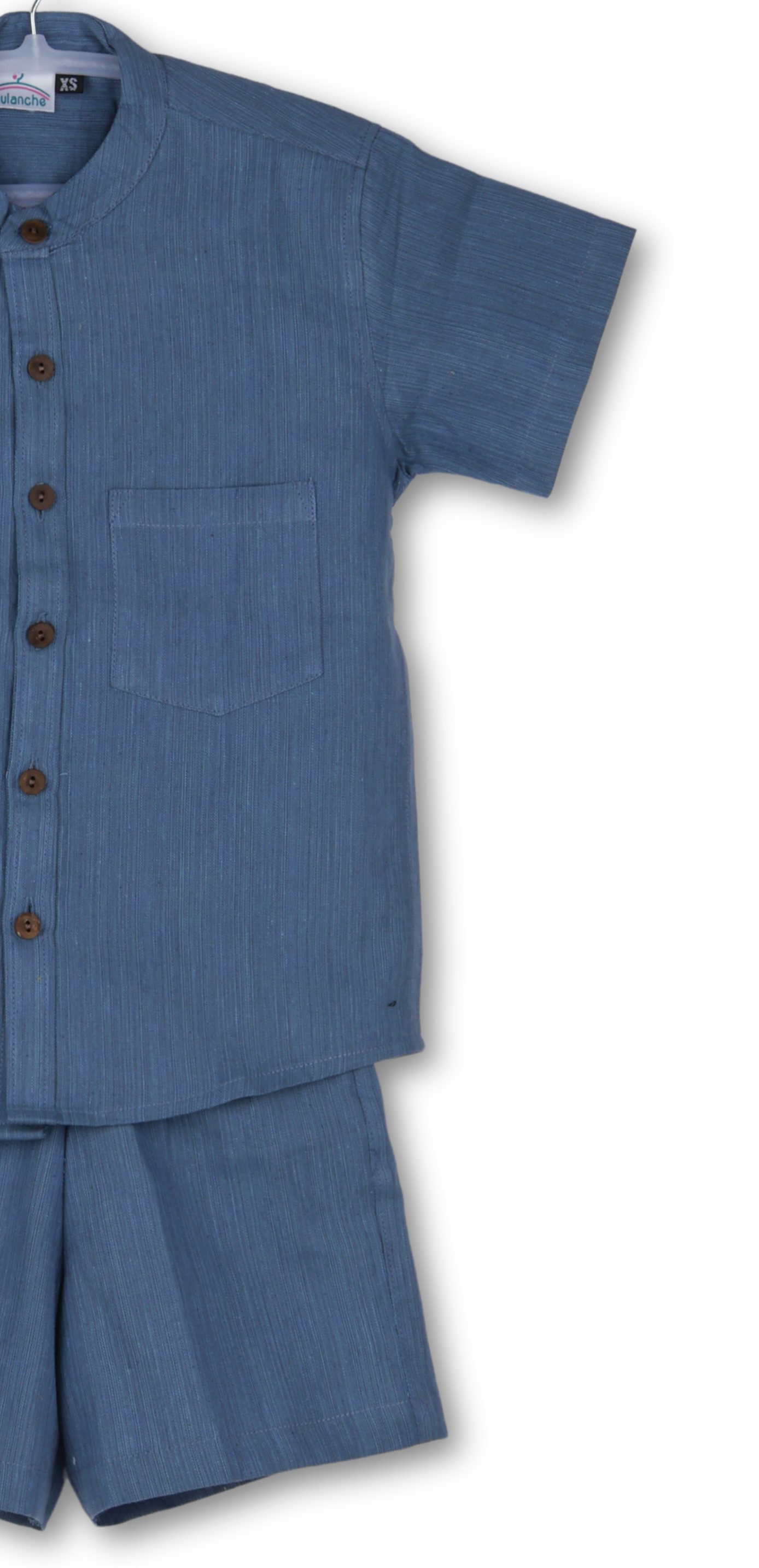 Steel Blue Cotton Co-ord set