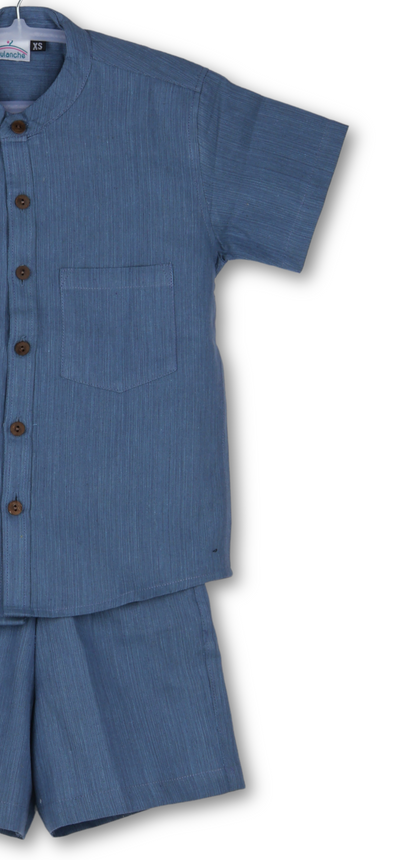 Steel Blue Cotton Co-ord set
