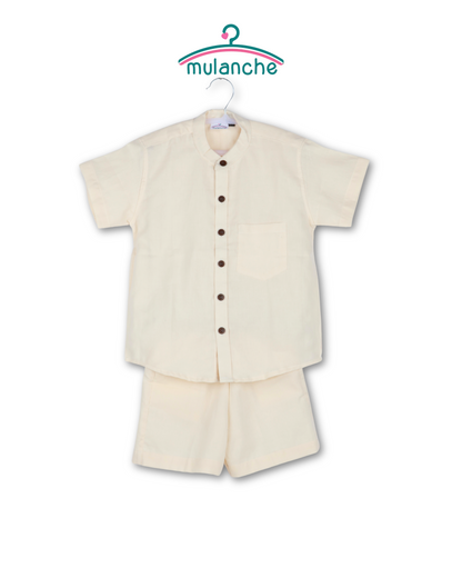 Ivory White Cotton Co-ord set