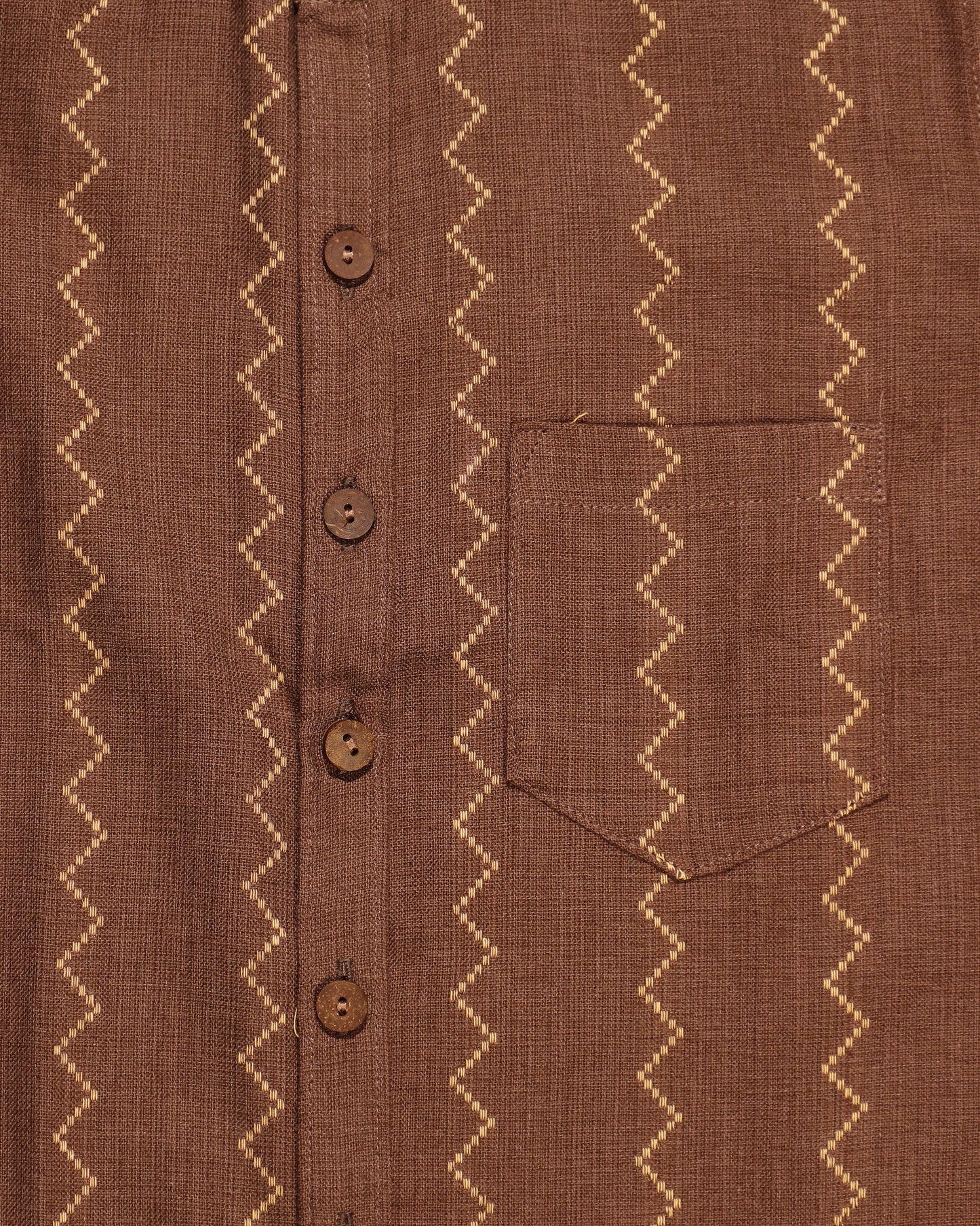 Zig zag lines in hazelnut brown