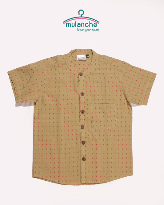 Beige Cotton Shirt