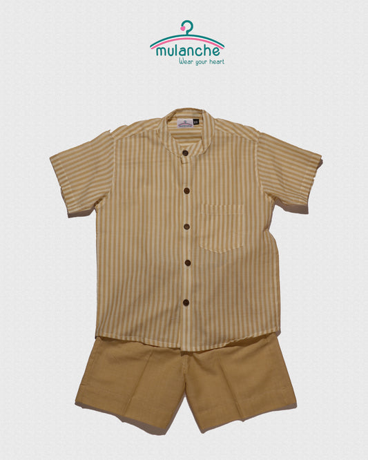 Light Apricot Stripes Co-ord set
